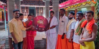 ಕುಕ್ಕಾಜೆ: ಶ್ರೀ ಕಾಳಿಕಾಂಬ ಆಂಜನೇಯ ದೇವಸ್ಥಾನದ ಜಾತ್ರೋತ್ಸವ ಸಂದರ್ಭದಲ್ಲಿ “ಕುಕ್ಕಾಜೆದ ಪಿಂಗಾರದ ಪುರ್ಪ” ತುಳು ಭಕ್ತಿಗೀತೆ ಬಿಡುಗಡೆ