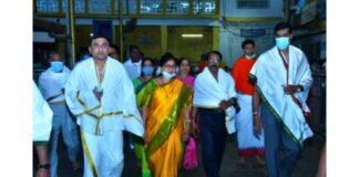 ಸುಬ್ರಹಣ್ಯ: ಮುಜುರಾಯಿ ಸಚಿವೆ ಶಶಿಕಲಾ ಜೊಲ್ಲೆ ಕುಕ್ಕೆ ಕ್ಷೇತ್ರಕ್ಕೆ ಭೇಟಿ