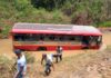 ಸುಳ್ಯ: ಹೊಳೆಗೆ ಉರುಳಿದ KSRTC ಬಸ್ಸು; ತಪ್ಪಿದ ಭಾರೀ ದುರಂತ