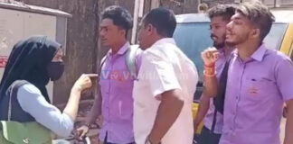 ಮಂಗಳೂರು: ಪುನಃ ಕಾಲೇಜಿನಲ್ಲಿ ಭುಗಿಲೆದ್ದ ಹಿಜಾಬ್ ವಿವಾದ – ವಿದ್ಯಾರ್ಥಿನಿಯರ ನಡುವೆ ಮಾತಿನ ಚಕಮಕಿ..!!