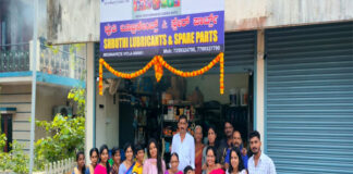 ಪುತ್ತೂರು: ಶ್ರುತಿ ಲೂಬ್ರಿಕೇಂಟ್ಸ್ & ಸ್ಪೇರ್ ಪಾರ್ಟ್ಸ್ ನೂತನ ಶಾಖೆ ಶುಭಾರಂಭ