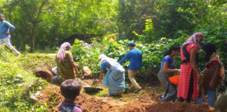 ಬಂಟ್ವಾಳ: ಸ್ನೇಹ ಸಂಜೀವಿನಿ ಒಕ್ಕೂಟದ ಸದಸ್ಯರಿಂದ ನರೇಗಾ ಯೋಜನೆಯಡಿ ಹೂಳೆತ್ತುವ ಕಾರ್ಯ