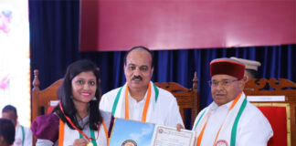 ಧಾರವಾಡ ಕೃಷಿ ವಿಶ್ವವಿದ್ಯಾನಿಲಯದ 35ನೇ ಘಟಿಕೋತ್ಸವದಲ್ಲಿ ವಂದನಾ ಸುಮಾಂತ್ ಗೆ ಚಿನ್ನದ ಪದಕ