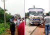 ಉಡುಪಿ: ಚಾಲಕನ ನಿಯಂತ್ರಣ ತಪ್ಪಿ ಚರಂಡಿಗೆ ಉರುಳಿದ ಬಸ್; ತಪ್ಪಿದ ಅವಘಡ