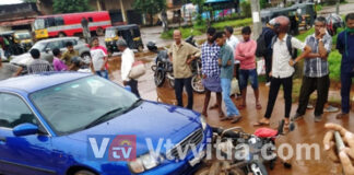 ಪುತ್ತೂರು: ಬೈಕ್ ಮತ್ತು ಕಾರು ನಡುವೆ ಅಪಘಾತ; ಬೈಕ್ ಸವಾರನಿಗೆ ಗಾಯ