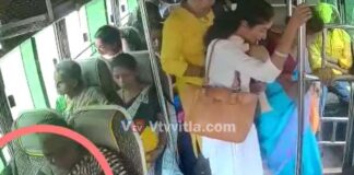 ಮಂಗಳೂರು: ಬಸ್ನಲ್ಲಿ ಪ್ರಯಾಣಿಸುತ್ತಿದ್ದ ಮಹಿಳೆಯ ಹ್ಯಾಂಡ್ಬ್ಯಾಗ್ನಿಂದ ಪರ್ಸ್ ಎಗರಿಸಿದ ಮಹಿಳೆ; ಕಳ್ಳಿಯ ಕೈ ಚಳಕ ಸಿಸಿಟಿವಿಯಲ್ಲಿ ಸೆರೆ