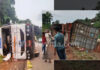 ಬುಡೋಳಿ : ಚಾಲಕನ ನಿಯಂತ್ರಣ ತಪ್ಪಿ ಕಂಟೈನರ್ ಲಾರಿ ಪಲ್ಟಿ