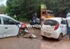 ವಿಟ್ಲ: ಲಾರಿ ಹಾಗೂ ಕಾರು ನಡುವೆ ಅಪಘಾತ; ಕಾರು ಚಾಲಕನಿಗೆ ಗಾಯ