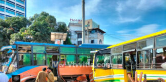 ಮಂಗಳೂರು: ಖಾಸಗಿ ಬಸ್ ಗಳ ನಡುವೆ ಅಪಘಾತ; ಪ್ರಯಾಣಿಕರು ಸೇಫ್