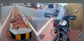 ಉಳ್ಳಾಲ: ನಿಯಂತ್ರಣ ತಪ್ಪಿ ಡಿವೈಡರ್ಗೆ ಗುದ್ದಿದ ಬೈಕ್; ಸವಾರ ಗಂಭೀರ