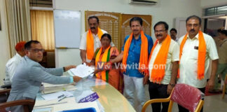 ಪುತ್ತೂರು: ಬಿಜೆಪಿ ಅಭ್ಯರ್ಥಿ ಆಶಾ ತಿಮ್ಮಪ್ಪ ಗೌಡ ನಾಮಪತ್ರ ಸಲ್ಲಿಕೆ; ನಳಿನ್ ಕುಮಾರ್ ಕಟೀಲ್, ತೇಜಸ್ವಿ ಸೂರ್ಯ, ಶೃತಿ ಸಾಥ್