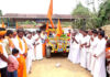 ಪುತ್ತೂರು: ಶ್ರೀ ಸಕಲೇಶ್ವರ ಪಂಚಲಿಂಗೇಶ್ವರ ದೇವಸ್ಥಾನ ಬೆಳ್ಳಿಪ್ಪಾಡಿಯಲ್ಲಿ ಪುನಃಪ್ರತಿಷ್ಠಾಷ್ಟಬಂಧ ಬ್ರಹ್ಮಕಲಶೋತ್ಸವ ಪ್ರಯುಕ್ತ ಸಾಮೂಹಿಕ ಪ್ರಾರ್ಥನೆ, ಹಸಿರು ಹೊರೆಕಾಣಿಕೆ ಸಮರ್ಪಣೆ, ಉಗ್ರಾಣ ಮುಹೂರ್ತ