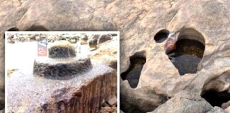 ಬಂಟ್ವಾಳ: ಬತ್ತಿದ ನೇತ್ರಾವತಿ ಒಡಲಲ್ಲಿ ಕಂಡ ಸೀತೆ ಪಾದ
