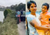ಪತಿ ತೀರಿಕೊಂಡ ದಿನವೇ, ಮಗುವನ್ನು ಸೊಂಟಕ್ಕೆ ಕಟ್ಟಿಕೊಂಡು ಕೆರೆಗೆ ಹಾರಿದ ಮಹಿಳೆ