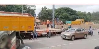 ಪಾದಚಾರಿ ಮಹಿಳೆಯರ ಮೇಲೆ ಹರಿದ ಯಮಸ್ವರೂಪಿ ಲಾರಿ: ಇಬ್ಬರು ಮೃತ್ಯು