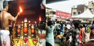 ಹಾಸನಾಂಬೆ ದರ್ಶನದ ವೇಳೆ ಕರೆಂಟ್ ಶಾಕ್ – ನೂಕುನುಗ್ಗಲು