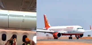 ಏರ್ ಇಂಡಿಯಾ ವಿಮಾನದೊಳಗೆ ನೀರು ಸೋರಿಕೆ