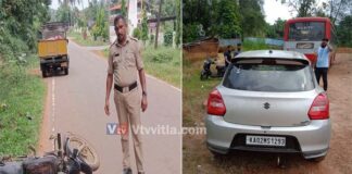 ನೆಲ್ಯಾಡಿ : ಕಾರು-ಬೈಕ್ ನಡುವೆ ಡಿಕ್ಕಿ: ಬೈಕ್ ಸವಾರ ಗಂಭೀರ