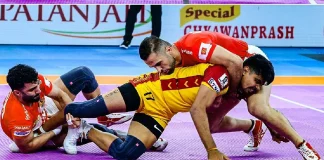 PKL 2023: ಪ್ರೊ ಕಬಡ್ಡಿ ಲೀಗ್: ಮೊದಲ ಪಂದ್ಯದಲ್ಲೇ ಗೆದ್ದು ಬೀಗಿದ ಗುಜರಾತ್ ಜೈಂಟ್ಸ್
