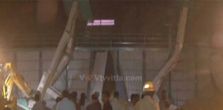 ಮೆಕ್ಕೆ ಜೋಳ ಮೂಟೆ ತುಂಬುವ ಯಂತ್ರ ಕುಸಿತ: 10ಕ್ಕೂ ಹೆಚ್ಚು ಕಾರ್ಮಿಕರು ಸಿಲುಕಿರುವ ಶಂಕೆ