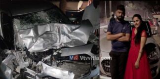 ಮಿನಿ ಬಸ್ಗೆ ಕಾರು ಡಿಕ್ಕಿ – ಪ್ರೇಮಿಗಳ ದಾರುಣ ಸಾವು