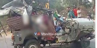 KSRTC ಬಸ್, ಜೀಪ್ ನಡುವೆ ಅಪಘಾತ – ನಾಲ್ವರ ದುರ್ಮರಣ