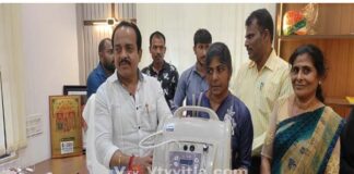 ಪುತ್ತೂರು: ಶ್ವಾಸ ಕೋಶದ ಸಮಸ್ಯೆಯಿರುವ ಮಹಿಳೆಗೆ ಆಕ್ಸಿಜನ್ ಯಂತ್ರ ನೀಡಿದ ಶಾಸಕರು