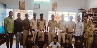 ಯುವಕನನ್ನು ಮರಕ್ಕೆ ಕಟ್ಟಿ ಹಾಕಿ ಥಳಿಸಿದ್ದ ಐವರ ಬಂಧನ