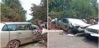 ಪುತ್ತೂರು : ಕಾರುಗಳ ನಡುವೆ ಮುಖಾಮುಖಿ ಡಿಕ್ಕಿ- ಕಿಲೋಮೀಟರ್ ಗಟ್ಟಲೆ ರಸ್ತೆ ಬ್ಲಾಕ್