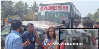 ಕಟಪಾಡಿ: ಖಾಸಗಿ ಬಸ್ ಮತ್ತು ಕಾರು ನಡುವೆ ಅಪಘಾತ ಮಗು ಸೇರಿದಂತೆ ಹಲವರಿಗೆ ಗಾಯ