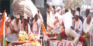ಸೊಂಟದಲ್ಲಿ ಗನ್ ಇಟ್ಟುಕೊಂಡು ಸಿಎಂಗೆ ಹಾರ ಹಾಕಿದ ವ್ಯಕ್ತಿ