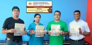ಮಂಗಳೂರು: Sweet Symphony Institute of Music ಸಂಸ್ಥೆಯ ಸಂಗೀತ ಕ್ಷೇತ್ರದಲ್ಲಿ ಸಂಪುಟ 2′ ರ ನೂತನ ಕೃತಿ ಲೋಕಾರ್ಪಣೆ