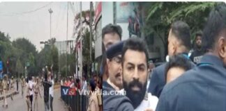 ಪ್ರಧಾನಿ ಮೋದಿಗೆ ಚೊಂಬು ತೋರಿಸಲು ಬಂದ ನಲಪಾಡ್ ನನ್ನು ಬಂಧಿಸಿದ ಪೊಲೀಸರು