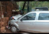 ಸುಳ್ಯ: ಚಾಲಕನ ನಿಯಂತ್ರಣ ತಪ್ಪಿ ಹೋಟೆಲ್ಗೆ ಡಿಕ್ಕಿ ಹೊಡೆದ ಕಾರು..!