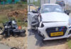 ಕಾರಿಗೆ ಡಿಕ್ಕಿ ಹೊಡೆದ ಬೈಕ್ ; ಸವಾರ ಸಾವು, ಮತ್ತೋರ್ವನಿಗೆ ಗಾಯ..!