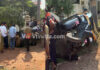 ಪುತ್ತೂರು: ನಿಯಂತ್ರಣ ತಪ್ಪಿ ರಿಕ್ಷಾ ಪಲ್ಟಿ; ಅಪಾಯದಿಂದ ಪಾರು..!