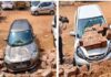 ಮಂಗಳೂರು: ಕಾಂಪೌಂಡ್ ಗೋಡೆ ಕುಸಿದು ಬಿದ್ದು ಕಾರುಗಳಿಗೆ ಹಾನಿ