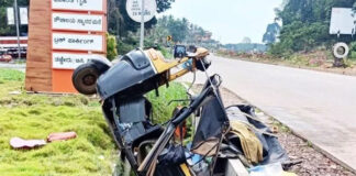 ಉಪ್ಪಿನಂಗಡಿ: ಆಟೋ ರಿಕ್ಷಾಗೆ ತೂಫಾನ್ ಢಿಕ್ಕಿ- ವೃದ್ಧೆ ಮೃತ್ಯು; ಮೂವರಿಗೆ ಗಂಭೀರ ಗಾಯ