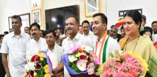 ನೂತನ ಶಾಸಕರಾಗಿ ಉಮೇಶ್ ಮೇಟಿ, ಸಮರ್ಥ್ ಶಾಮನೂರು ಪ್ರಮಾಣವಚನ ಸ್ವೀಕಾರ