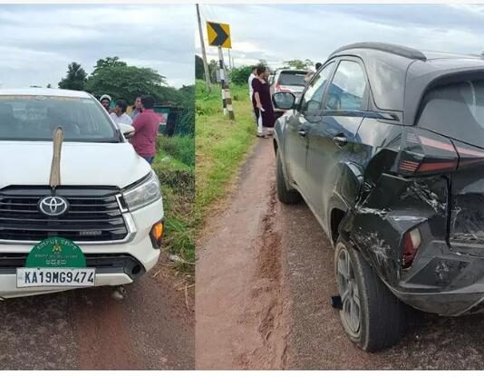 ಕರಾವಳಿ ಅಭಿವೃದ್ಧಿ ಮಂಡಳಿಯ ಕಾರು ಸಹಿತ ಮೂರು ಕಾರುಗಳ ಮಧ್ಯೆ ಸರಣಿ ಅಪಘಾತ