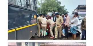 ಮಂಗಳೂರಿನಲ್ಲಿ ಬೀದಿಬದಿ ವ್ಯಾಪಾರಿಗಳ ತೆರವು: ಕಾರ್ಯಾಚರಣೆಗೆ ಅಡ್ಡಿಯಾದವರನ್ನು ವಶಕ್ಕೆ ಪಡೆದ ಪೊಲೀಸರು