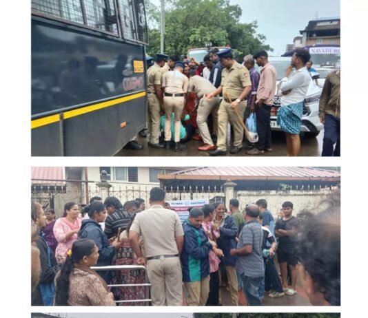ಮಂಗಳೂರಿನಲ್ಲಿ ಬೀದಿಬದಿ ವ್ಯಾಪಾರಿಗಳ ತೆರವು: ಕಾರ್ಯಾಚರಣೆಗೆ ಅಡ್ಡಿಯಾದವರನ್ನು ವಶಕ್ಕೆ ಪಡೆದ ಪೊಲೀಸರು