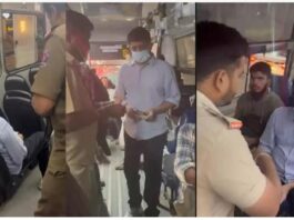 ಬಿಎಂಟಿಸಿ ಬಸ್ನಲ್ಲಿ ಮಾಸ್ಕ್ ಧರಿಸಿ ಸಚಿವ ಬೈರತಿ ಸುರೇಶ್ ದಿಢೀರ್ ರಿಯಾಲಿಟಿ ಚೆಕ್!-ಪ್ರಯಾಣಿಕರಿಗೆ ನಿಲ್ಲಿಸದ ಚಾಲಕ ಮತ್ತು ಕಂಡೆಕ್ಟರ್ ಅಮಾನತು