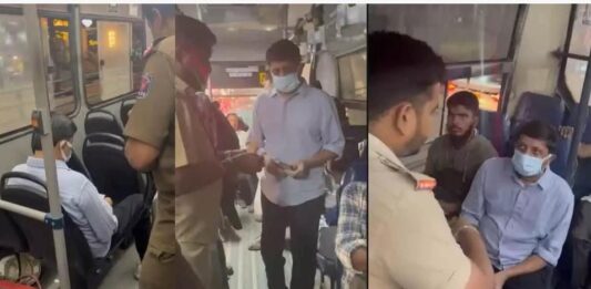 ಬಿಎಂಟಿಸಿ ಬಸ್ನಲ್ಲಿ ಮಾಸ್ಕ್ ಧರಿಸಿ ಸಚಿವ ಬೈರತಿ ಸುರೇಶ್ ದಿಢೀರ್ ರಿಯಾಲಿಟಿ ಚೆಕ್!-ಪ್ರಯಾಣಿಕರಿಗೆ ನಿಲ್ಲಿಸದ ಚಾಲಕ ಮತ್ತು ಕಂಡೆಕ್ಟರ್ ಅಮಾನತು