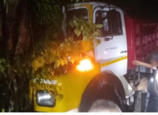 ವಿಟ್ಲ: ಚಾಲಕನ ನಿಯಂತ್ರಣ ತಪ್ಪಿ ಮರಕ್ಕೆ ಡಿಕ್ಕಿ ಹೊಡೆದ ಟಿಪ್ಪರ್; ಇಬ್ಬರಿಗೆ ಗಂಭೀರ ಗಾಯ