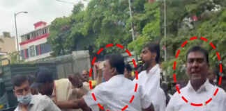 ಬೆಂಗಳೂರು: ಶಿವಾಜಿನಗರದಲ್ಲಿ ಫುಟ್ಪಾತ್ ತೆರವು ವೇಳೆ ಜಿಬಿಎ ಅಧಿಕಾರಿಗಳ ಮೇಲೆ ಭೀಕರ ಹಲ್ಲೆ