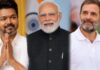 ಮುಂದಿನ ಪ್ರಧಾನಿಯಾರಾಗಬೇಕು? -ಸಮೀಕ್ಷೆಯಲ್ಲಿ ಟಾಪ್-3ನಲ್ಲಿ ತಮಿಳುನಾಡು ಸಿಎಂ ವಿಜಯ್