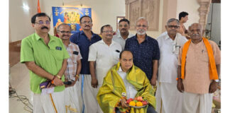 ವಿಟ್ಲ: ಜಿಲ್ಲಾ ಕನ್ನಡ ರಾಜ್ಯೋತ್ಸವ ಪ್ರಶಸ್ತಿ ಪುರಸ್ಕೃತ ಸುದರ್ಶನ ಪಡಿಯಾರ್ ವಿಟ್ಲ ಅವರಿಗೆ ಹನುಮಗಿರಿ ಗೌಡ ಸಾರಸ್ವತ ಬ್ರಾಹ್ಮಣ ಸಮಾಜ ವತಿಯಿಂದ ಸನ್ಮಾನ