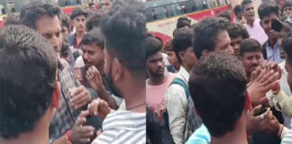ಬಸ್ ನಿಲ್ದಾಣದಲ್ಲಿ ಹುಡುಗಿಯರ ಫೋಟೋ ತೆಗೆಯುತ್ತಿದ್ದ ವ್ಯಕ್ತಿಗೆ ಧರ್ಮದೇಟು-ಮೊಬೈಲ್ನಲ್ಲಿ ಅಶ್ಲೀಲ ಚಿತ್ರಗಳು ಪತ್ತೆ