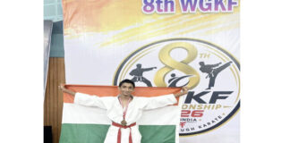 ಅಂತರಾಷ್ಟ್ರೀಯ ಮಟ್ಟದ ಕರಾಟೆ ಸ್ಪರ್ಧೆ: ಕುಮಿಟೆ ವಿಭಾಗದಲ್ಲಿ ಮಂಗಳೂರಿನ ಆಯುಷ್ ಆರ್ ಕೆ. ನಾಯರ್ ಗೆ ಪ್ರಥಮ ಸ್ಥಾನ